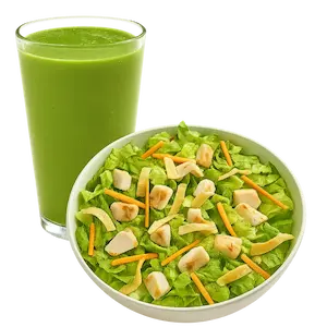 Smoothie and a Salad