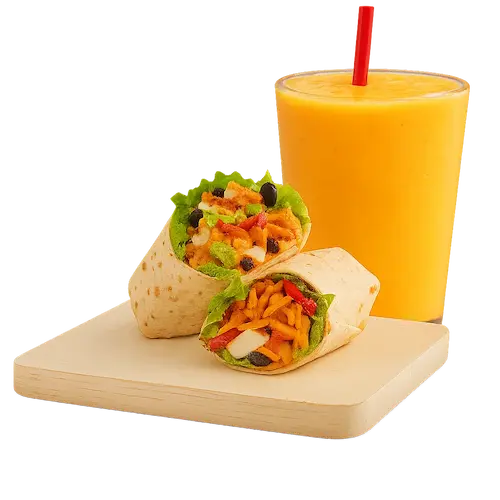 Smoothie and a Wrap