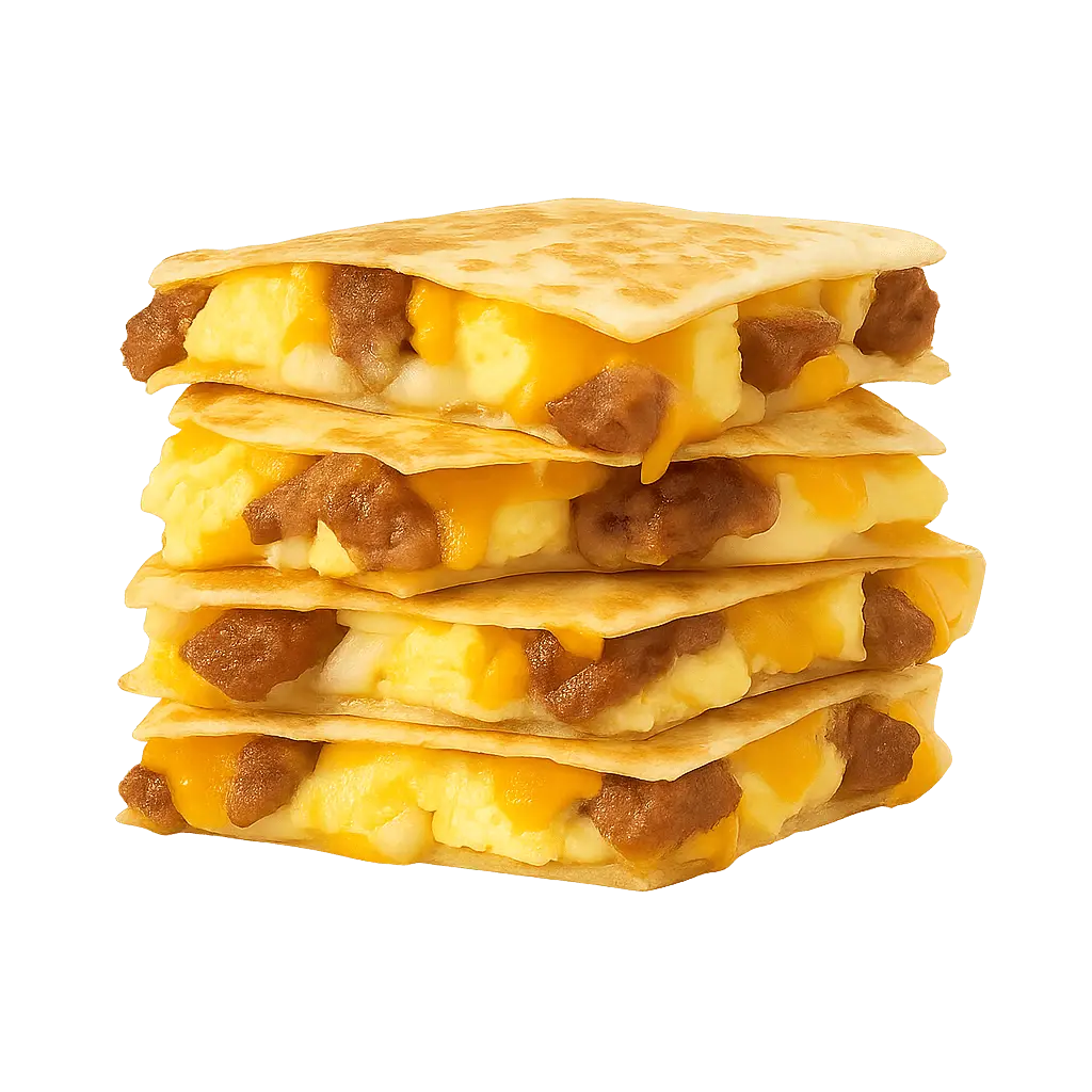 Susage Egg & Cheese  Dilla